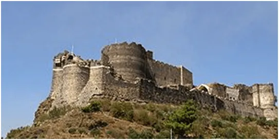 Margat Castle – Now in Syria. Last known location of Isaac Comnenus.